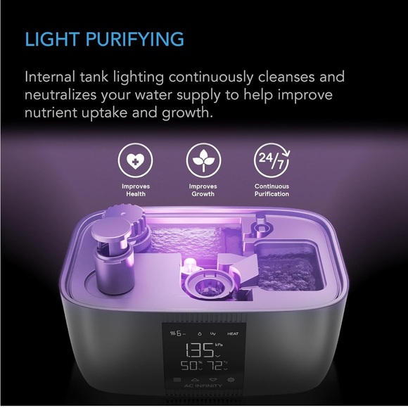 AC Infinity Black Humidifier with Display - Picture 7 of 8